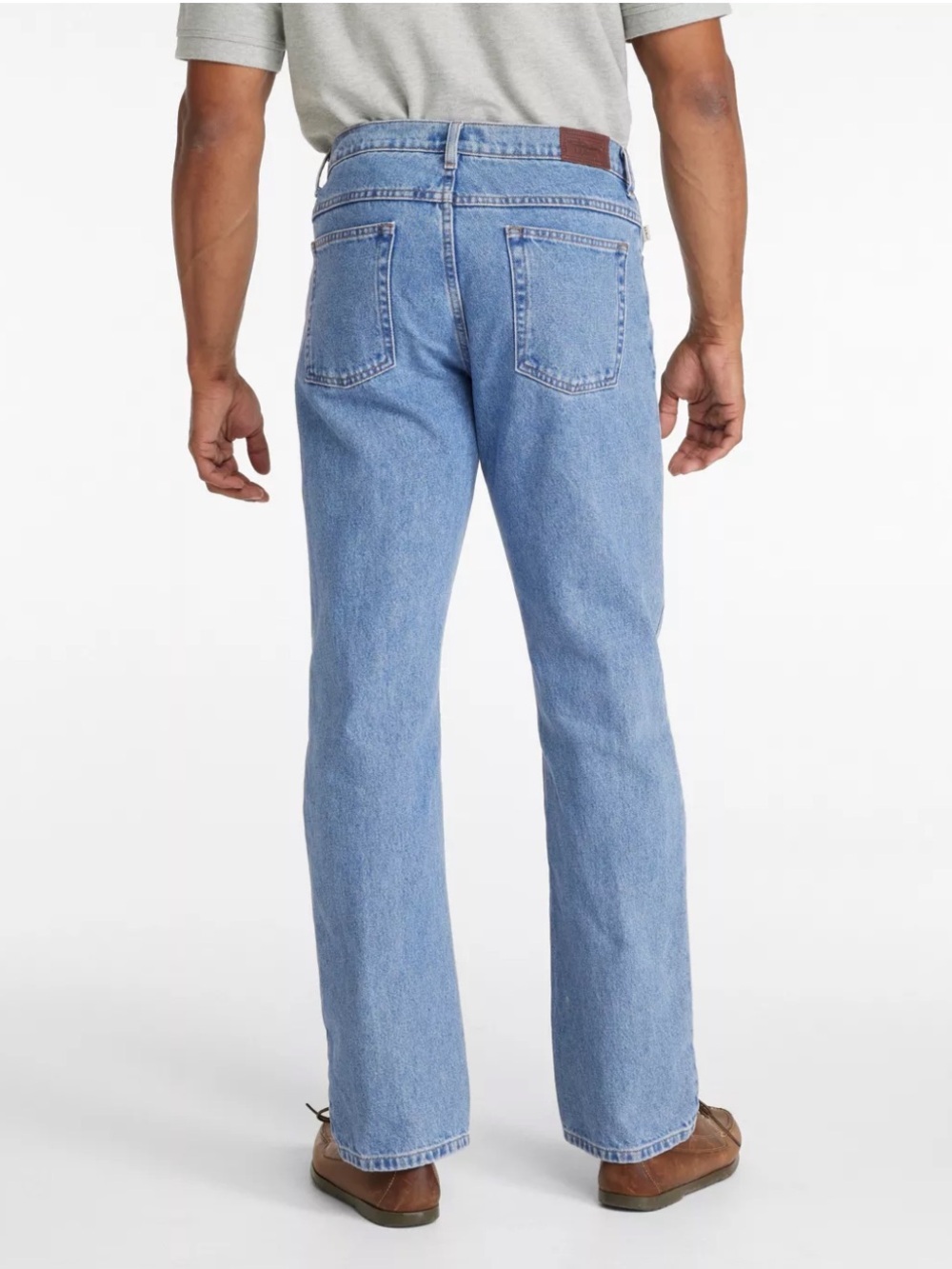 L.L. Bean Men's Double L Jeans Standard Fit Straight Leg Size 33x28 Medium Wash - Picture 2 of 10